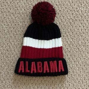 Alabama ladies Pom-Pom Beanie - Black, White, Red